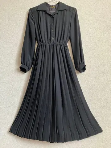 블랙 플리츠 드레스 9호