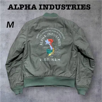 알파 인더스트리즈 MA-1 봄버 자켓 수베니어 베드쟝 M