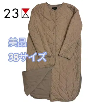 [ 새상품급 ] 23구 퀼팅 자켓 38 사이즈 베이지
