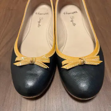 Homers 리본 포함 발레 슈즈 블랙 37 1/2