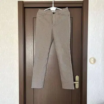 비쓰리 체크 무늬 팬츠 슬림 타입 사이즈 32 [ 새상품급 ]