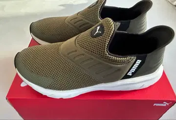 새상품 PUMA 올리브 슬립온 스니커즈 27cm