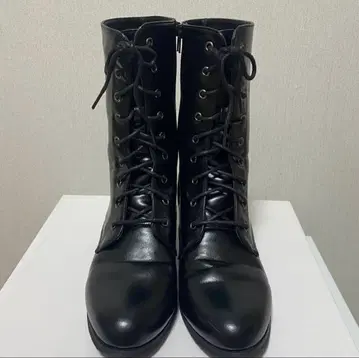 레이스업 부츠 블랙 25cm