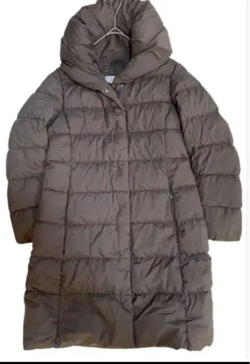 언타이틀 화이트 덕 후드 숄카라 다운 코트