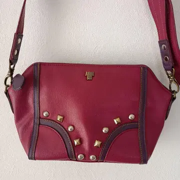 ANNA SUI 와인 레드 숄더백