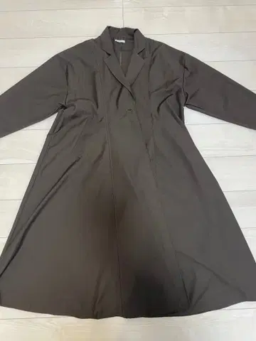 STYLEMIXER 롱 코트 다크 브라운 여성용 코트 F 사이즈