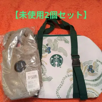 [ 미사용 새상품 2개 세트 ] STARBUCKS 스벅 백 & 보틀 숄더