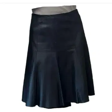 가죽 플레어 스커트