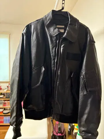 미사용 새상품 FREAKS STORE 인조 가죽 블루종