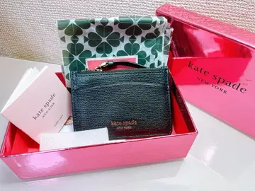 [새상품급] kate spade 다크 그린 카드 케이스 박스 있음