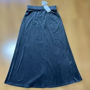 Vin 비로드 차콜 그레이 롱 스커트 정가 13,000엔