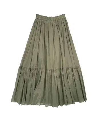 anuans 코튼 보일 캉캉 스커트