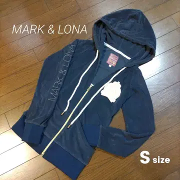MARK & LONA 마크앤로나 파일 원단 후드티 여성용 S 블랙