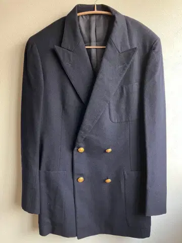 베이커 스트리트 더블 테일러드 자켓 골드 버튼