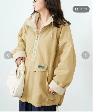 FREAKS STORE OUTDOORS 안쪽 플리스 아노락 후드티