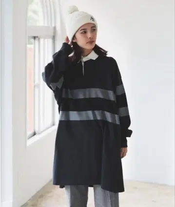 BEAMSBOY 프린트 럭비 저지 원피스