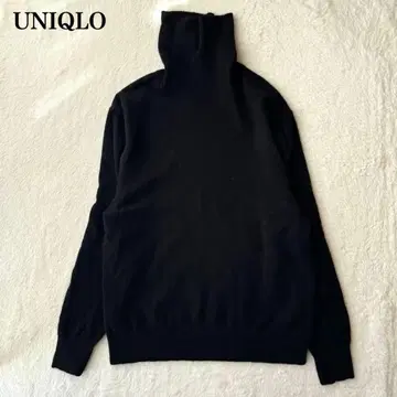 UNIQLO 캐시미어 100% 터틀넥 니트 블랙