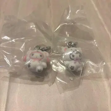 산리오 메지루시 액세서리 복슬복슬 스노우 마이멜로디 쿠로미 마이멜로