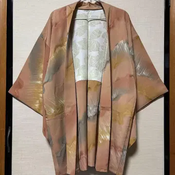 기모노 겉옷 베이지 x 그레이