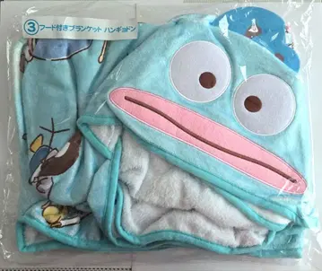 한교동 후드 부착 담요 스카이블루