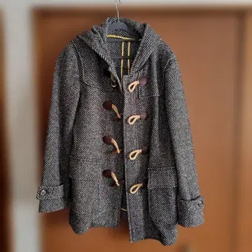 L'8 후드 부착 더플 코트