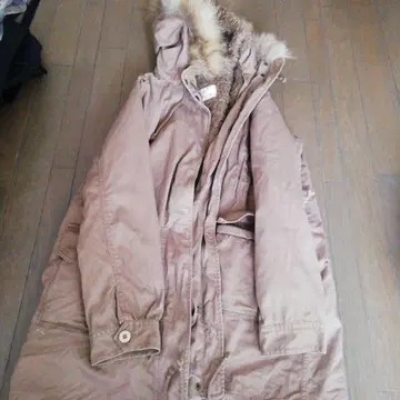 Coen 후드 부착 모즈 코트 L 사이즈 베이지