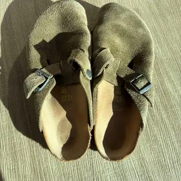 Birkenstock 올리브 스웨이드 샌들 39