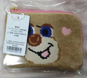 [미사용 새상품] 러브러리 페이러 도업 테디 걸 L자 파우치