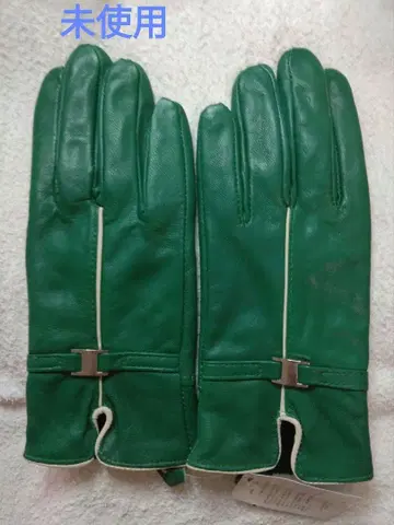[ 미사용 새상품 ] 가죽 그로브 여성용 그린
