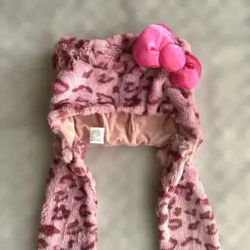 USJ 유니버셜 구매 헬로키티 머플러 햇 레오파드 무늬