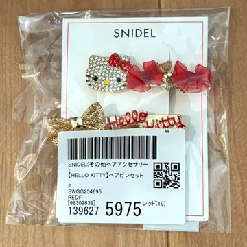 SNIDEL 헤어핀 세트 HELLO KITTY 키티