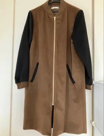 Ciaopanic 롱 코트 브라운 블랙