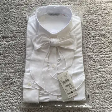 리본 포함 화이트 셔츠 사이즈 13