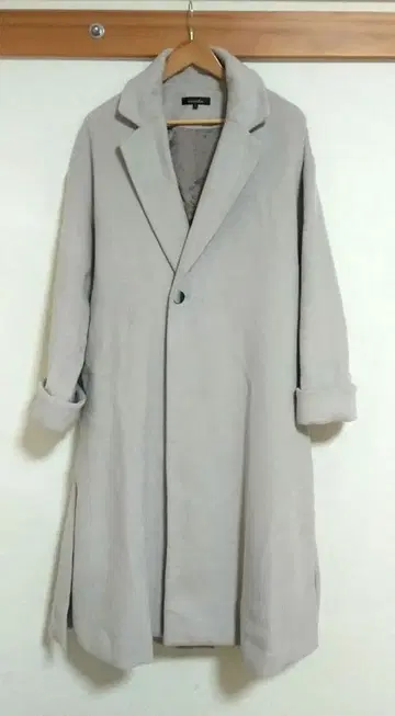 그레이 테일러드 자켓 롱 코트