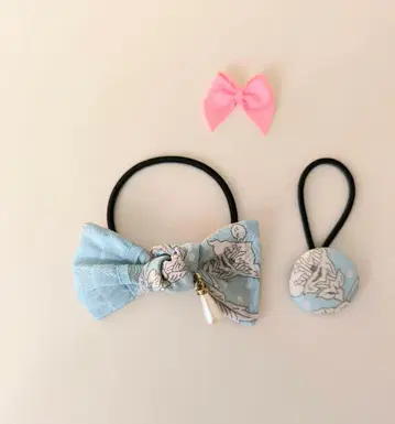 [ 리버티 ] 리본 & 펄 머리끈