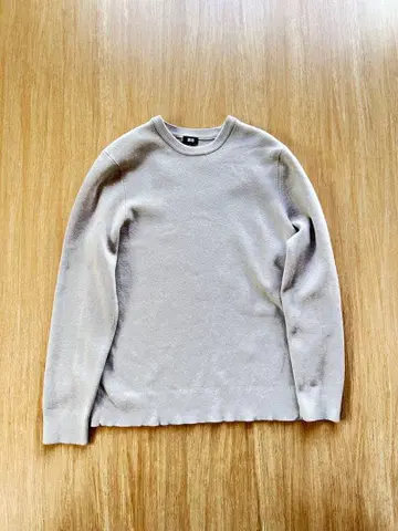 유니클로 워셔블 스트레치 밀라노 리브 크루넥 스웨터 XL