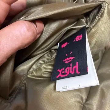 x-girl 다운 자켓 사이즈 2 레어 구제 의류