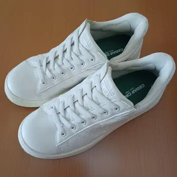 시더 크레스트 핑거프리 슈즈 화이트 스니커즈 사이즈 24cm