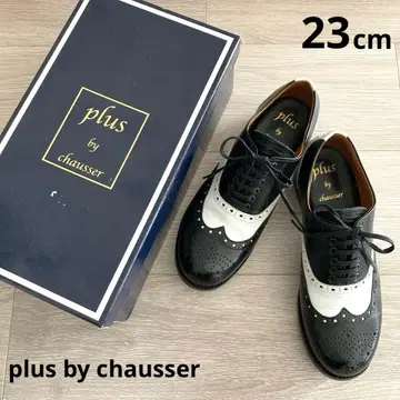 플러스 바이 쇼세 윙팁 매니시 슈즈 23cm 바이컬러