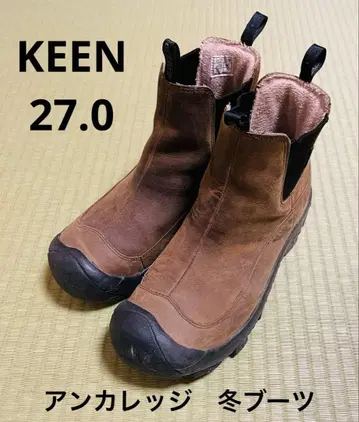 KEEN 킨 앵커리지 사이드 고어 부츠 27.0 브라운 겨울용