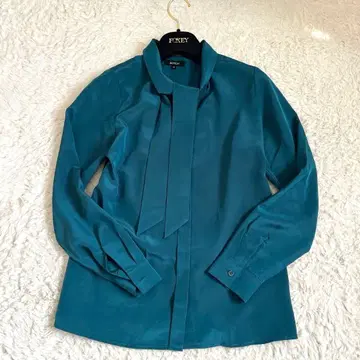 BOSCH 보타이 블라우스 히요쿠 2way 에메랄드 그린 S 광택