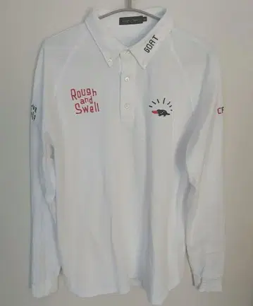 rough&swell XL 화이트 긴팔 피케 셔츠
