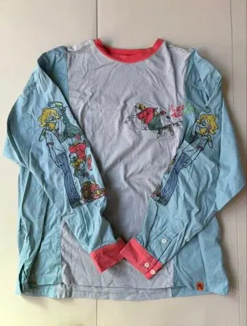 Left Alone 아트 프린트 긴팔 티셔츠 M