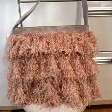 미사용 새상품 하늘하늘 귀여운 토트백 핑크 베이지