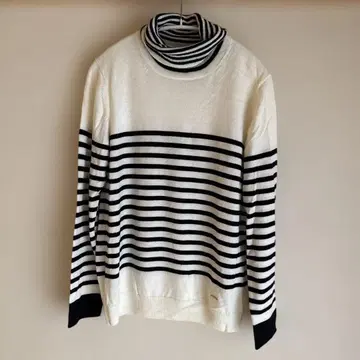 스트라이프 터틀넥 니트