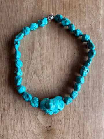 터콰이즈 목걸이 빅 사이즈