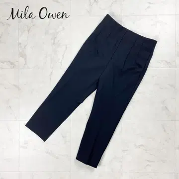 Mila Owen 다트 디자인 사브리나 티셔츠 팬츠 블랙 0*HD1278