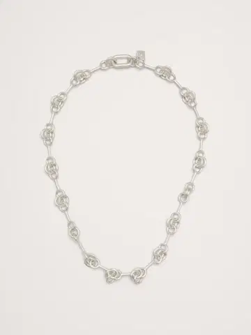 바나나리퍼블릭 더블 링 체인 목걸이 실버 기시 유타