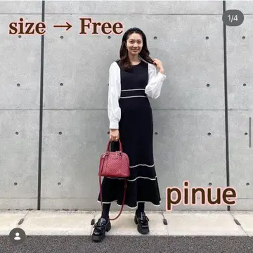 pinue 셔츠 슬리브 니트 원피스