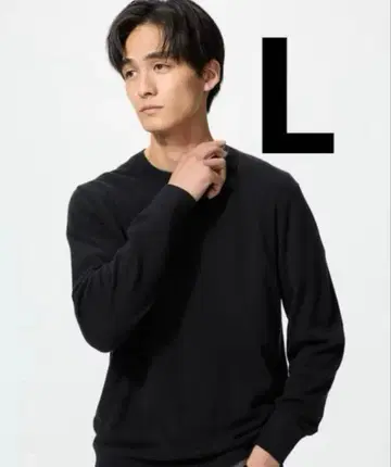 남성용 2025년 신상 UNIQLO 캐시미어 크루넥 스웨터 블랙